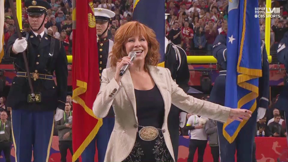 Reba McEntire National Anthem Super Bowl